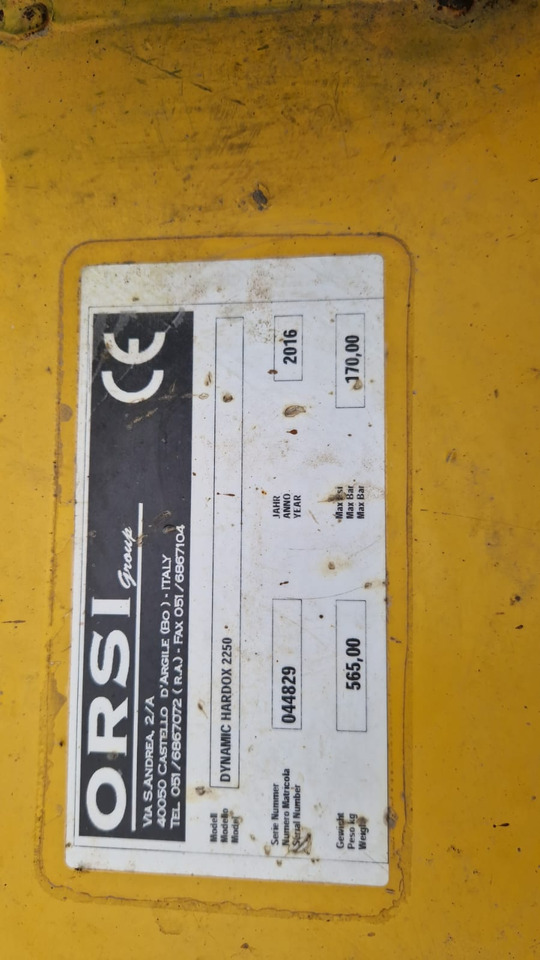 Orsi Trincia erba legna usata Dynamic Hardox 2250 - 甩刀式割草机:图2 Orsi Trincia erba legna usata Dynamic Hardox 2250 - 甩刀式割草机:图2