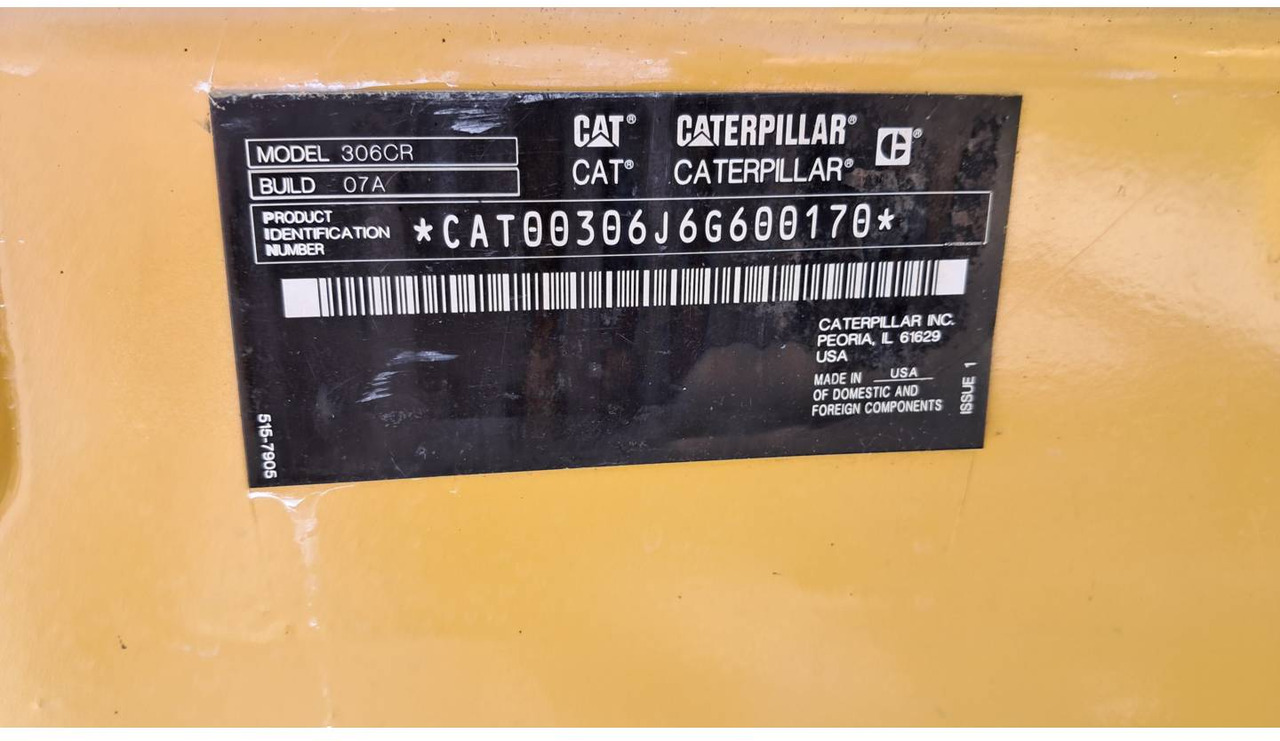 CAT 306 CR - 履带式挖掘机:图5 CAT 306 CR - 履带式挖掘机:图5