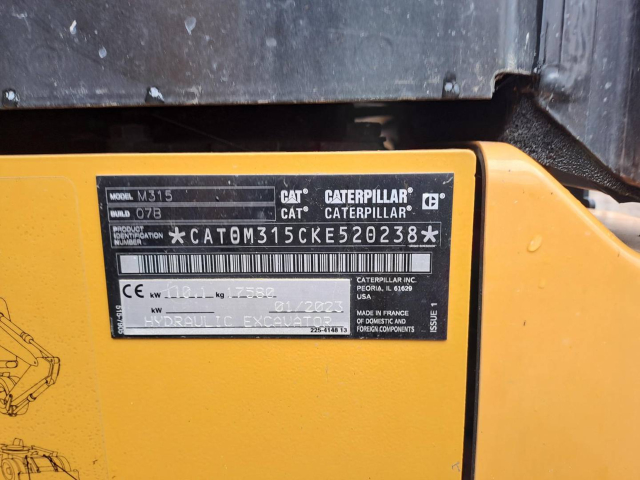 CAT M315 - 轮式挖掘机:图5 CAT M315 - 轮式挖掘机:图5