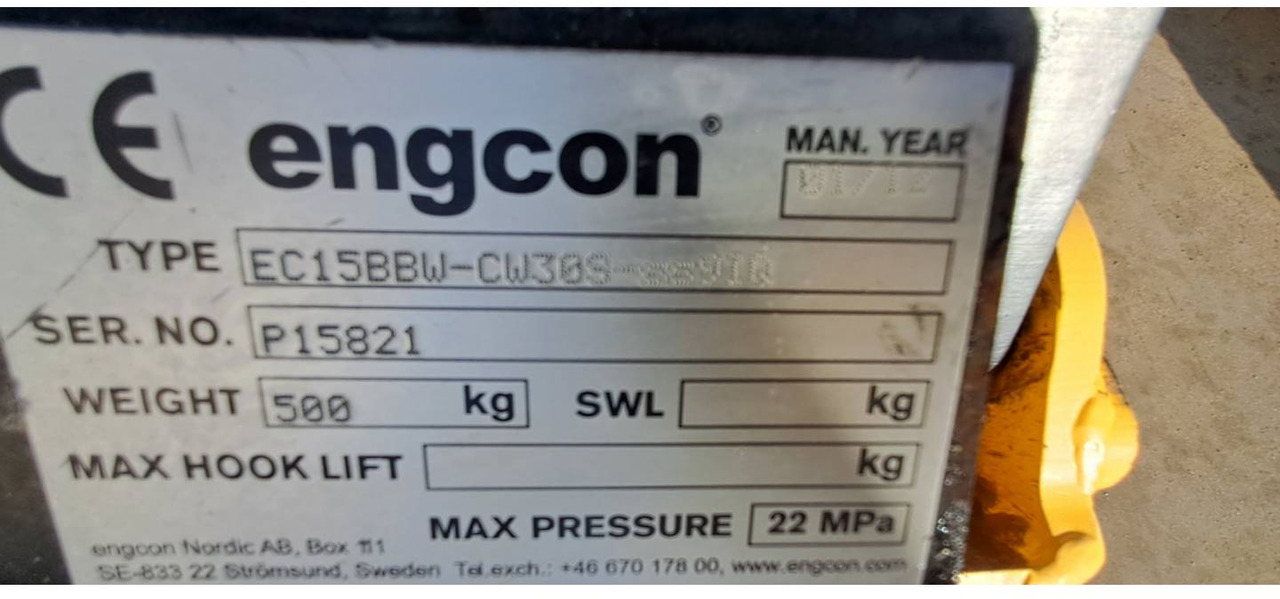 ENGCON EC15/CW30S/ENGCON - 倾斜旋转器:图2 ENGCON EC15/CW30S/ENGCON - 倾斜旋转器:图2