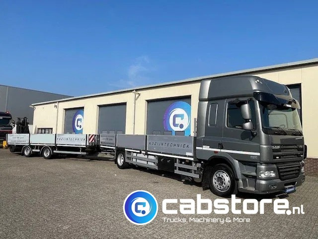 DAF CF 85 .360 4x2 Euro 5 - Open laadbak + WebTrailer open laadbak - Year 2012 - Good condition - 栏板式/ 平板卡车:图1 DAF CF 85 .360 4x2 Euro 5 - Open laadbak + WebTrailer open laadbak - Year 2012 - Good condition - 栏板式/ 平板卡车:图1