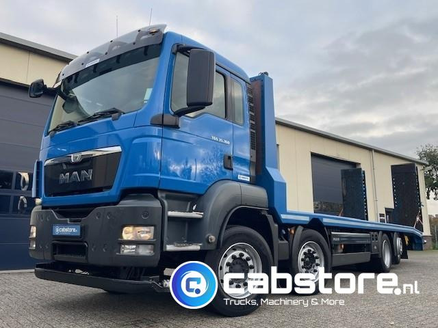 MAN TGS 35.360 8x2 Machinetransporter - Oprijwagen - Bouwjaar 2014 - Hydraulische rampen - 8x2-4 - Bickel-Tec - Good condition - 栏板式/ 平板卡车:图1 MAN TGS 35.360 8x2 Machinetransporter - Oprijwagen - Bouwjaar 2014 - Hydraulische rampen - 8x2-4 - Bickel-Tec - Good condition - 栏板式/ 平板卡车:图1