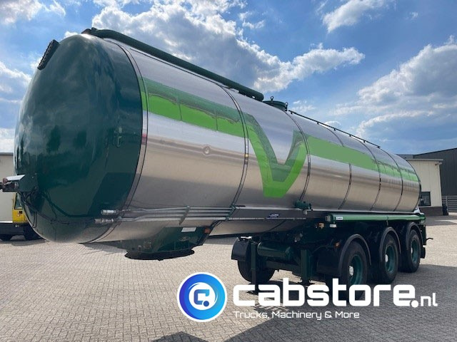 Lako T343 Tank-trailer LAKO T343 Tankoplegger RVS - Bouwjaar 2000 - SAF assen - Gestuurd - Laadvermogen 34.880 kg - 液罐拖车:图2 Lako T343 Tank-trailer LAKO T343 Tankoplegger RVS - Bouwjaar 2000 - SAF assen - Gestuurd - Laadvermogen 34.880 kg - 液罐拖车:图2