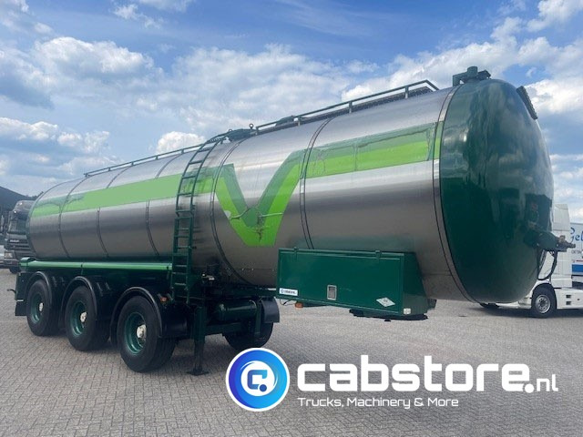 Lako T343 Tank-trailer LAKO T343 Tankoplegger RVS - Bouwjaar 2000 - SAF assen - Gestuurd - Laadvermogen 34.880 kg - 液罐拖车:图1 Lako T343 Tank-trailer LAKO T343 Tankoplegger RVS - Bouwjaar 2000 - SAF assen - Gestuurd - Laadvermogen 34.880 kg - 液罐拖车:图1