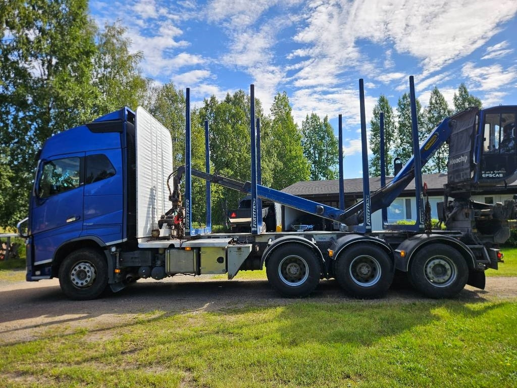 Volvo FH 16 750 8x4 76tn yhdistelmä - 木材运输车:图4 Volvo FH 16 750 8x4 76tn yhdistelmä - 木材运输车:图4