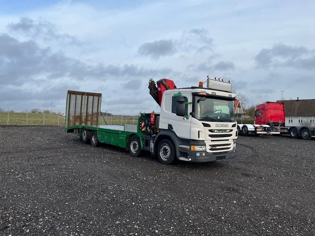 Scania P450 8X2*6 Knæklad + Kran HMF1820 – Machinetransporter - 自动转运卡车, 起重车:图2 Scania P450 8X2*6 Knæklad + Kran HMF1820 – Machinetransporter - 自动转运卡车, 起重车:图2