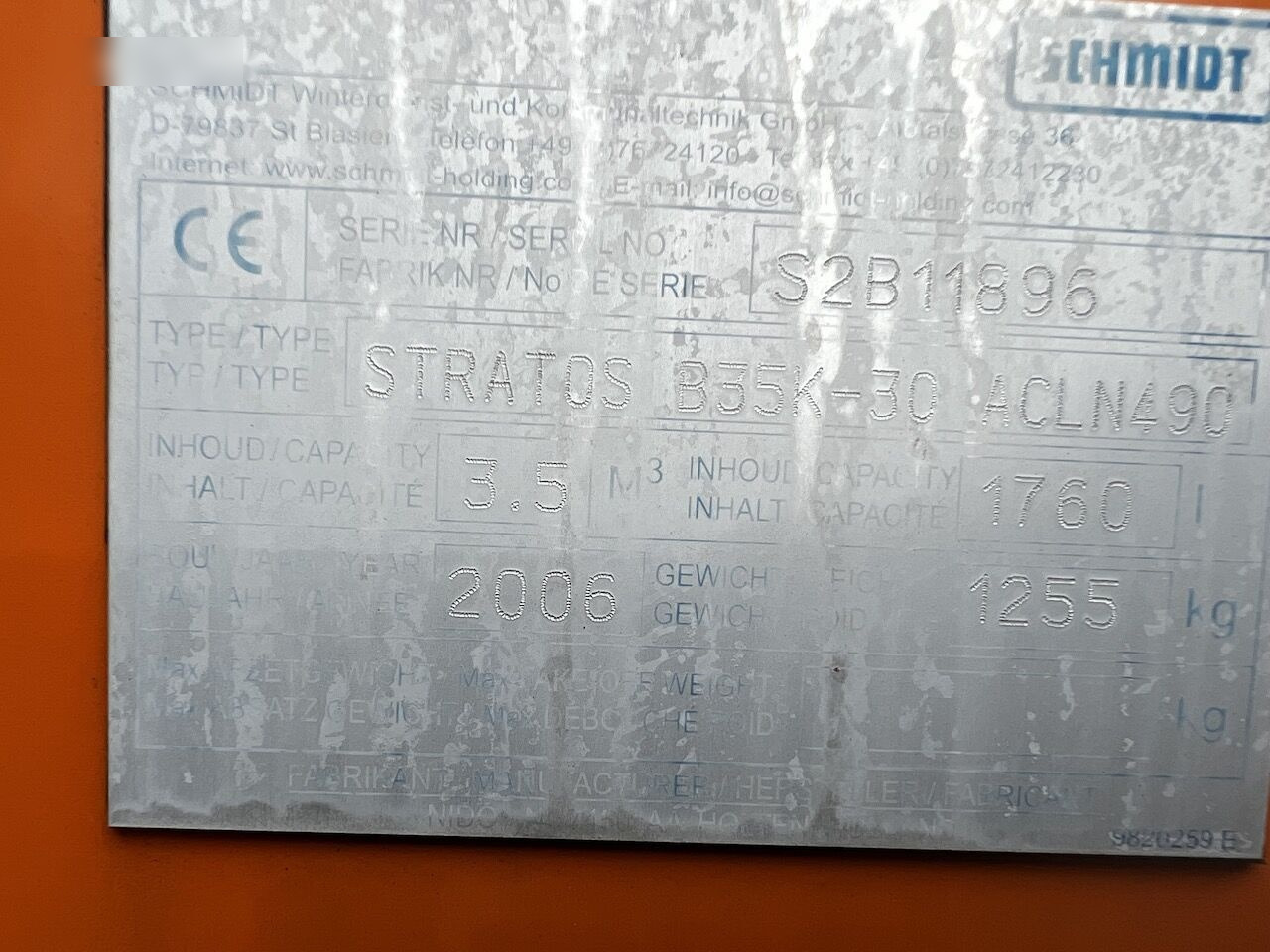 Schmidt Przyczepka 3,5m3 - 撒沙机/ 撒盐机:图5 Schmidt Przyczepka 3,5m3 - 撒沙机/ 撒盐机:图5