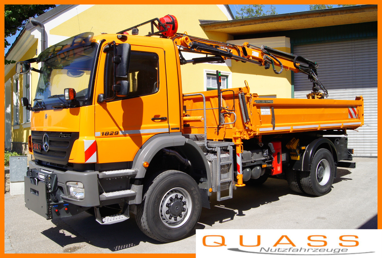 MERCEDES-BENZ AXOR 1829 4x4/EURO 5/ATLAS 65.2/MEILLER/Winterdienst - 起重车:图1 MERCEDES-BENZ AXOR 1829 4x4/EURO 5/ATLAS 65.2/MEILLER/Winterdienst - 起重车:图1