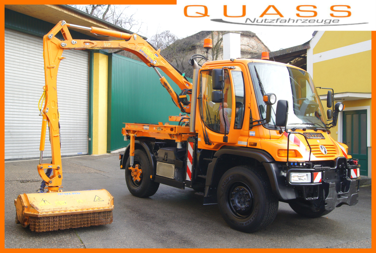 UNIMOG Unimog U 400/TÜV/Hydrostat/Mähtür +MULAG MHU 800 - 翻斗车:图1 UNIMOG Unimog U 400/TÜV/Hydrostat/Mähtür +MULAG MHU 800 - 翻斗车:图1