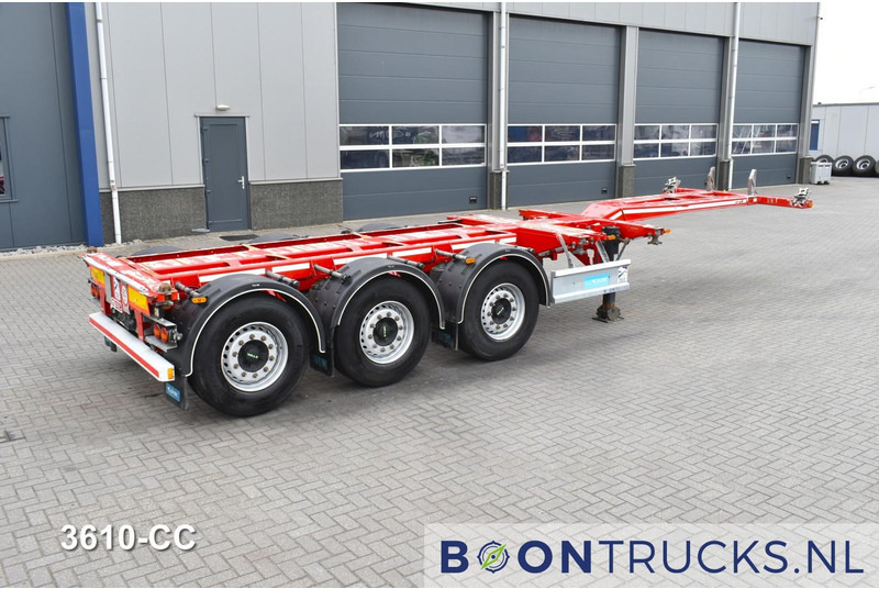 D-Tec FLEXITRAILER | 2x20-30-40-45ft HC * 2x LIFT AXLE * 2x EXTENDABLE * DISC BRAKES - 集装箱运输车/ 可拆卸车身的半拖车:图1 D-Tec FLEXITRAILER | 2x20-30-40-45ft HC * 2x LIFT AXLE * 2x EXTENDABLE * DISC BRAKES - 集装箱运输车/ 可拆卸车身的半拖车:图1