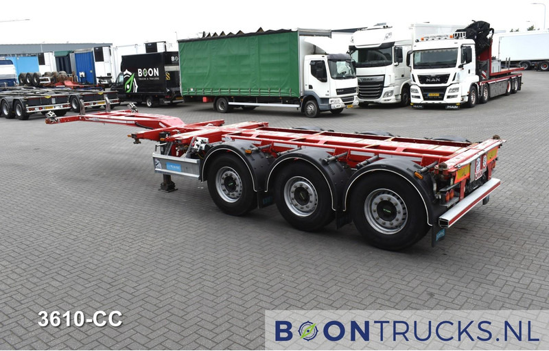 D-Tec FLEXITRAILER | 2x20-30-40-45ft HC * 2x LIFT AXLE * 2x EXTENDABLE * DISC BRAKES - 集装箱运输车/ 可拆卸车身的半拖车:图3 D-Tec FLEXITRAILER | 2x20-30-40-45ft HC * 2x LIFT AXLE * 2x EXTENDABLE * DISC BRAKES - 集装箱运输车/ 可拆卸车身的半拖车:图3