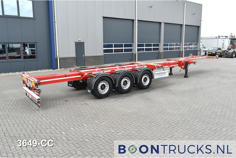 D-Tec FLEXITRAILER | 2x20-30-40-45ft HC * 2x LIFT AXLE * 2x EXTENDABLE * DISC BRAKES - 集装箱运输车/ 可拆卸车身的半拖车:图2 D-Tec FLEXITRAILER | 2x20-30-40-45ft HC * 2x LIFT AXLE * 2x EXTENDABLE * DISC BRAKES - 集装箱运输车/ 可拆卸车身的半拖车:图2