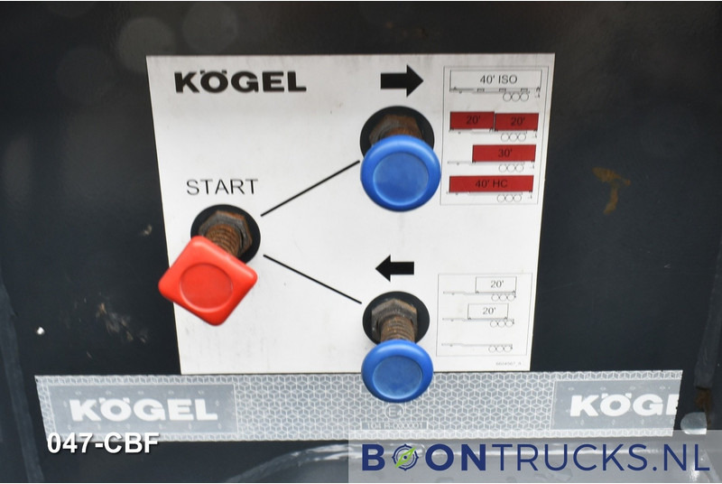 集装箱运输车/ 可拆卸车身的半拖车 Kögel PORT 40 SIMPLEX 20 | 2x20-30-40ft HC * EXTENDABLE REAR * NL TRAILER：图11