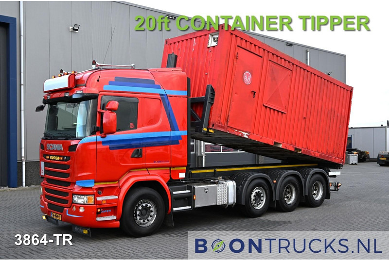 Scania R450 8x2 | EURO6 * CONTAINER TRANSPORT * 20ft TIPPING * NL TRUCK * APK 02-2026 - 集装箱运输车/ 可拆卸车身的卡车:图1 Scania R450 8x2 | EURO6 * CONTAINER TRANSPORT * 20ft TIPPING * NL TRUCK * APK 02-2026 - 集装箱运输车/ 可拆卸车身的卡车:图1