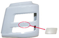 CORNER BUMPER W/WASHER HOLE & COVER (WHITE), LH MS140080, 81416105711 - 保险杠角:图1 CORNER BUMPER W/WASHER HOLE & COVER (WHITE), LH MS140080, 81416105711 - 保险杠角:图1