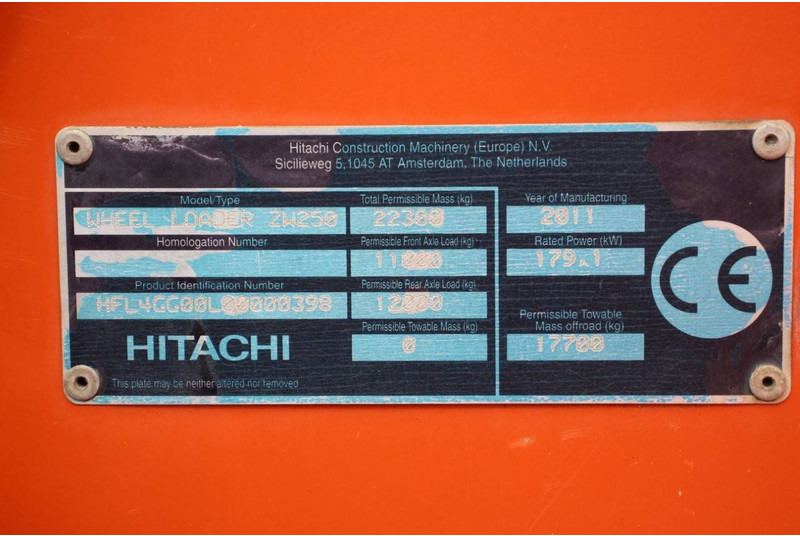 轮式装载机 Hitachi ZW250:图19 轮式装载机 Hitachi ZW250:图19