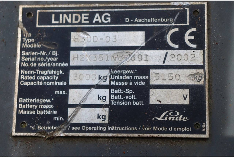 柴油叉车 Linde H30D-03：图17