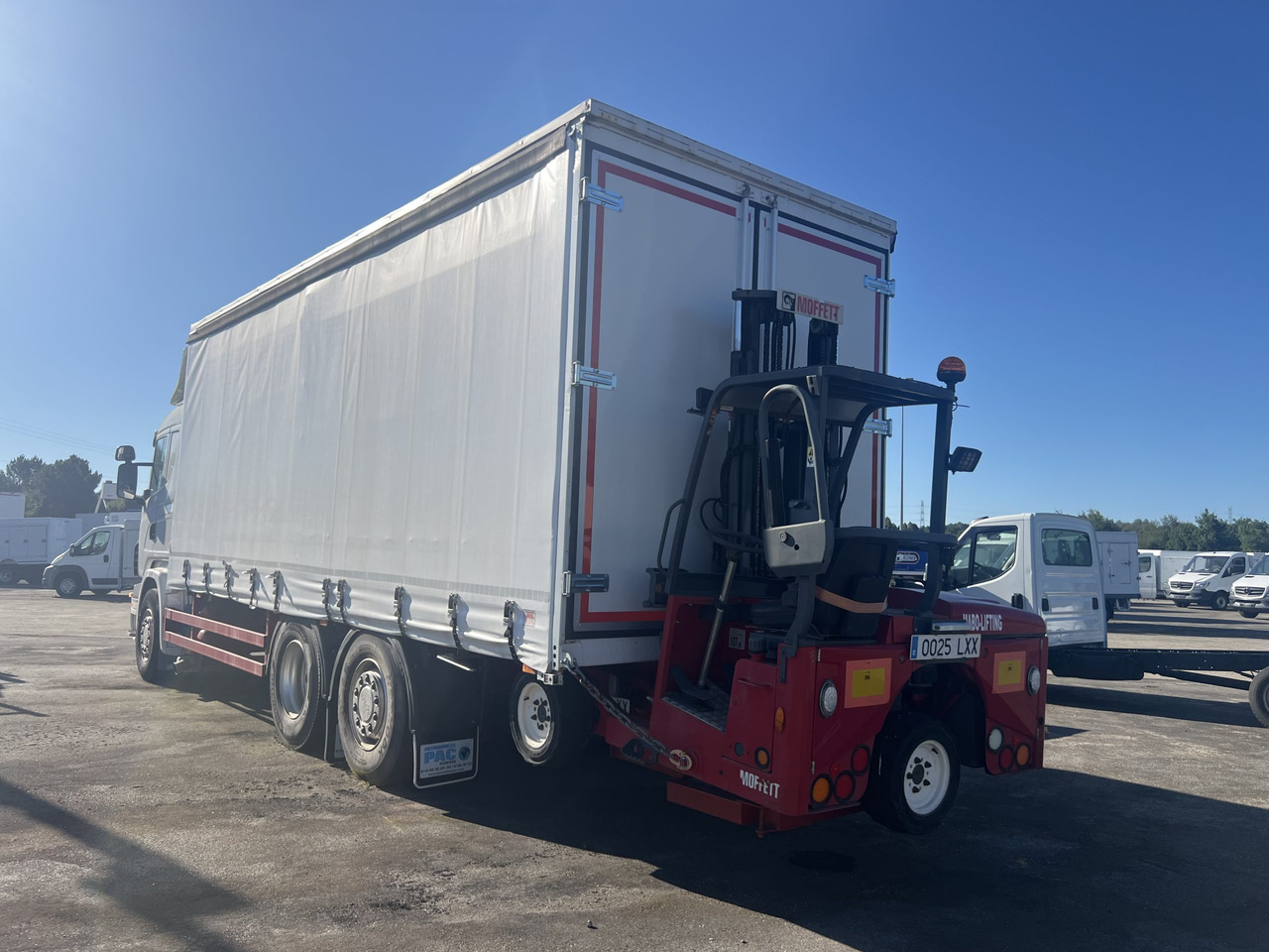 侧帘卡车 CAMION SCANIA 380 CON CARRETILLA MOFFET M4：图10