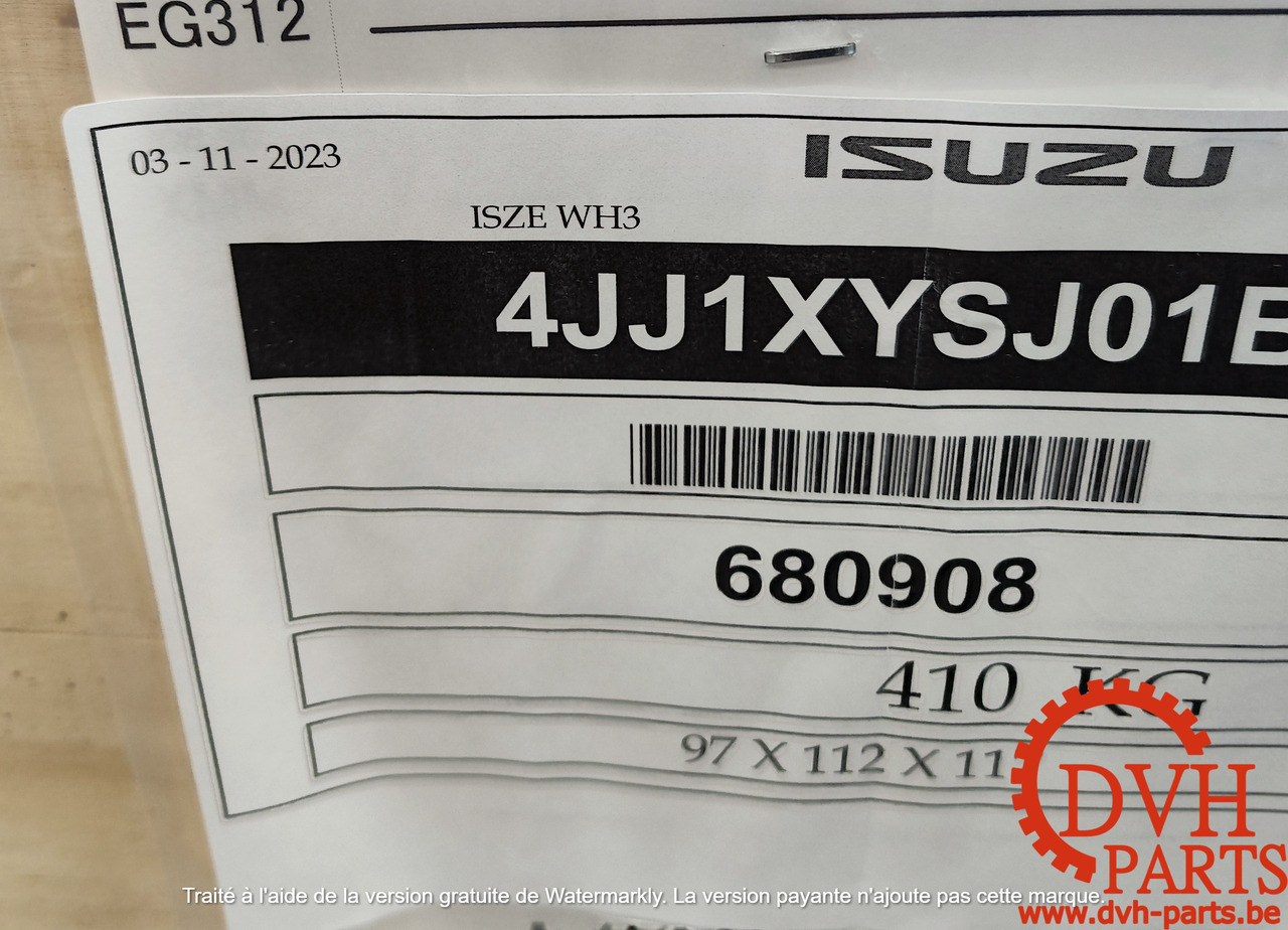 ISUZU 4JJ1-XYSJ-01B - 发动机 适用于 履带式挖掘机:图1 ISUZU 4JJ1-XYSJ-01B - 发动机 适用于 履带式挖掘机:图1