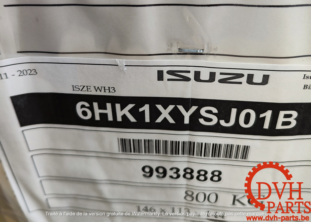 ISUZU 6HK1-XYSJ-01B - 发动机 适用于 履带式挖掘机:图1 ISUZU 6HK1-XYSJ-01B - 发动机 适用于 履带式挖掘机:图1