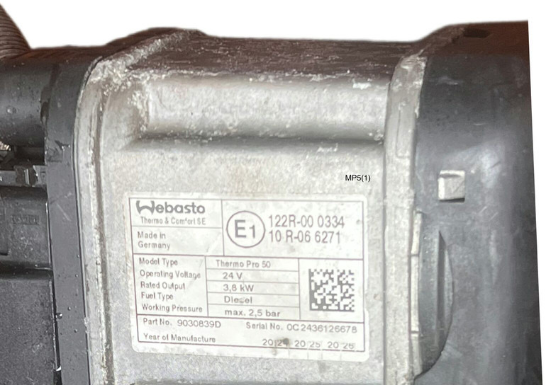 Mercedes-Benz MP5 Thermo Pro 50 - 暖通系统:图4 Mercedes-Benz MP5 Thermo Pro 50 - 暖通系统:图4