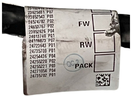 Volvo FH5/Aero - 电缆/ 线束:图4 Volvo FH5/Aero - 电缆/ 线束:图4