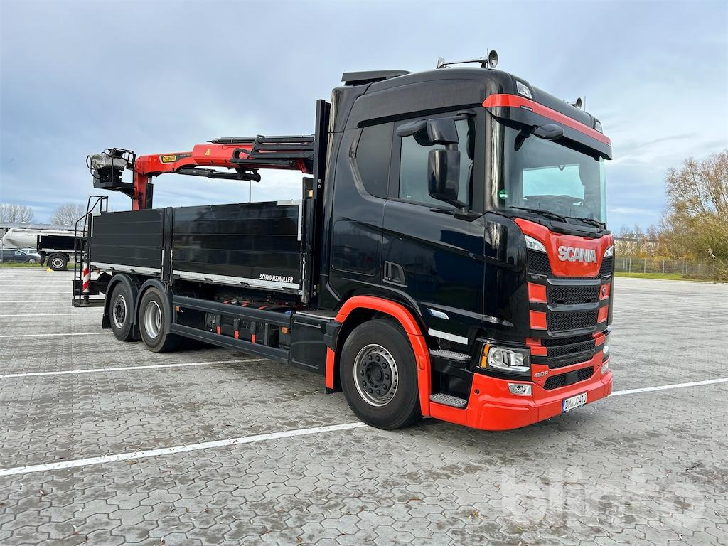 Scania R 460 B6x2*4NB Baustoffpritsche & Palfinger PK 22.001 L TEC7 Ladekran - 栏板式/ 平板卡车, 起重车:图2 Scania R 460 B6x2*4NB Baustoffpritsche & Palfinger PK 22.001 L TEC7 Ladekran - 栏板式/ 平板卡车, 起重车:图2