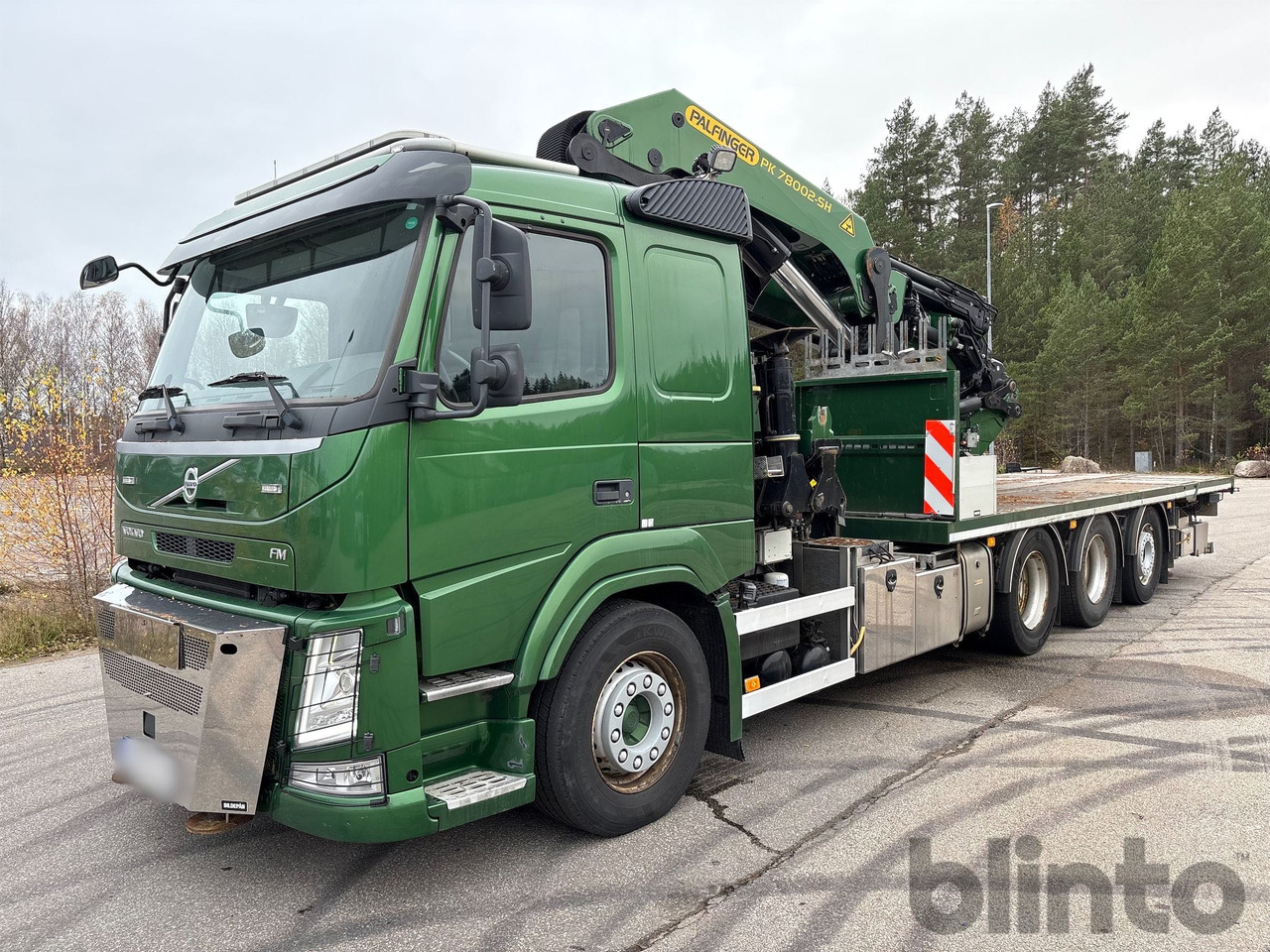 VOLVO FM 460 8x4 Tridem - 栏板式/ 平板卡车, 起重车:图1 VOLVO FM 460 8x4 Tridem - 栏板式/ 平板卡车, 起重车:图1