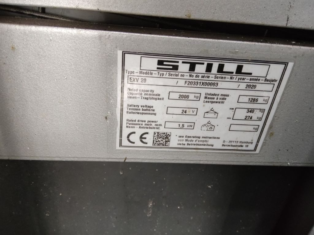 Still EXV20 - 堆垛机:图5 Still EXV20 - 堆垛机:图5