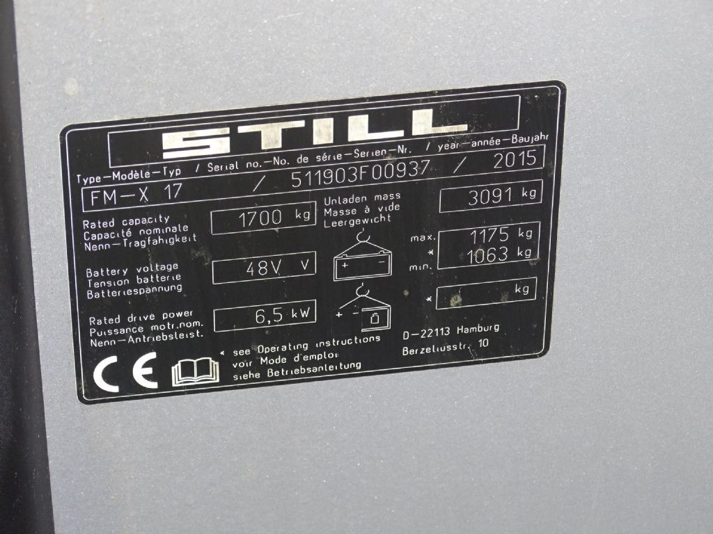 Still FM-X17 - 前移式叉车:图5 Still FM-X17 - 前移式叉车:图5