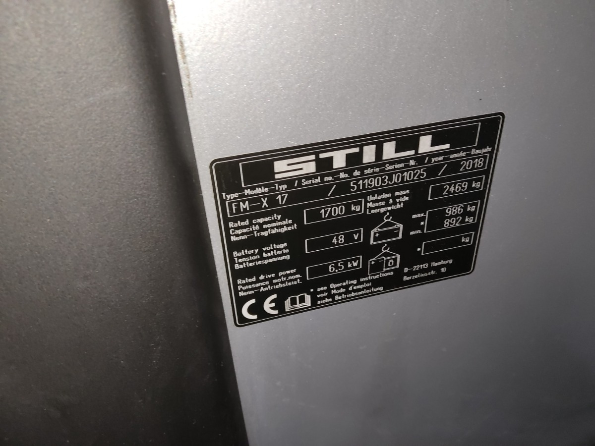 Still FM-X17 - 前移式叉车:图5 Still FM-X17 - 前移式叉车:图5