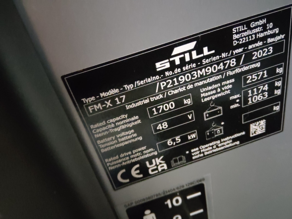 Still FM-X17 - 前移式叉车:图5 Still FM-X17 - 前移式叉车:图5