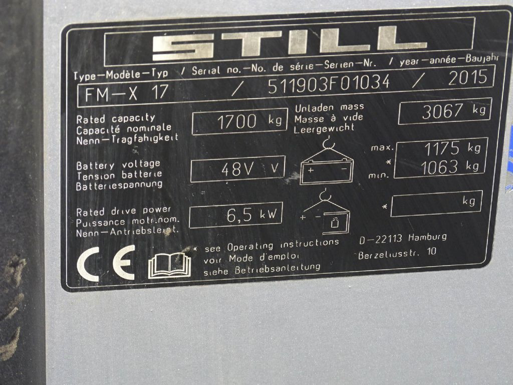 Still FM-X17 - 前移式叉车:图5 Still FM-X17 - 前移式叉车:图5