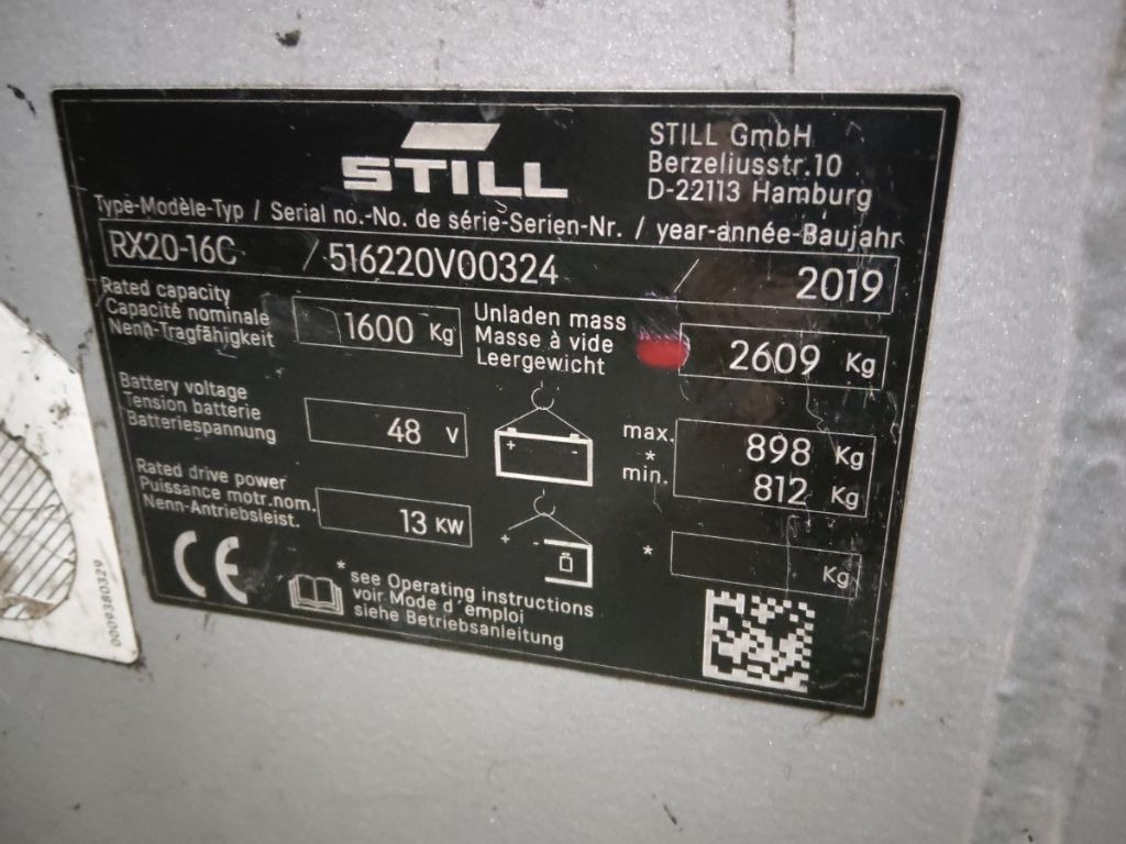 Still RX20-16C/LIION - 电动叉车:图5 Still RX20-16C/LIION - 电动叉车:图5