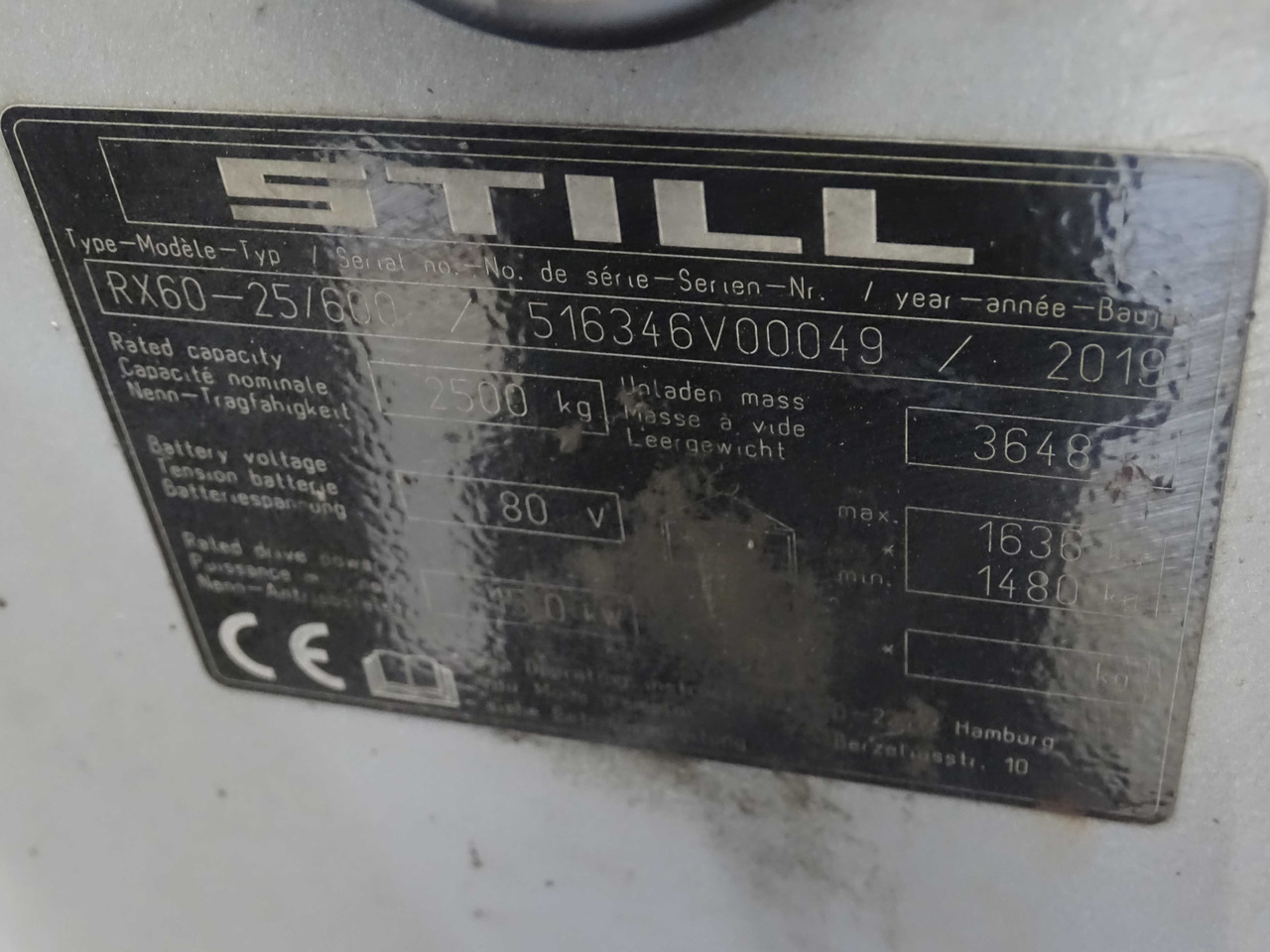 Still RX60-25/600 - 电动叉车:图5 Still RX60-25/600 - 电动叉车:图5