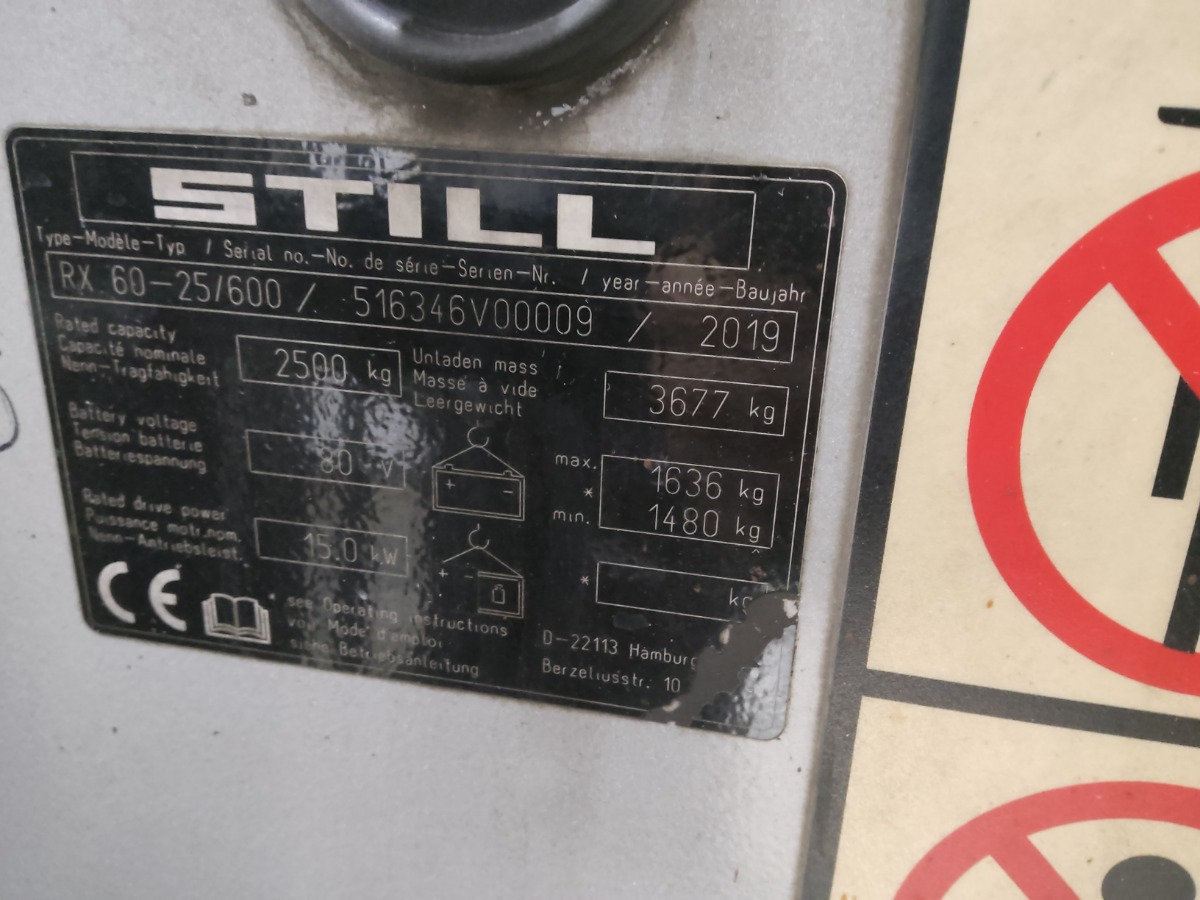 Still RX60-25/600 - 电动叉车:图5 Still RX60-25/600 - 电动叉车:图5