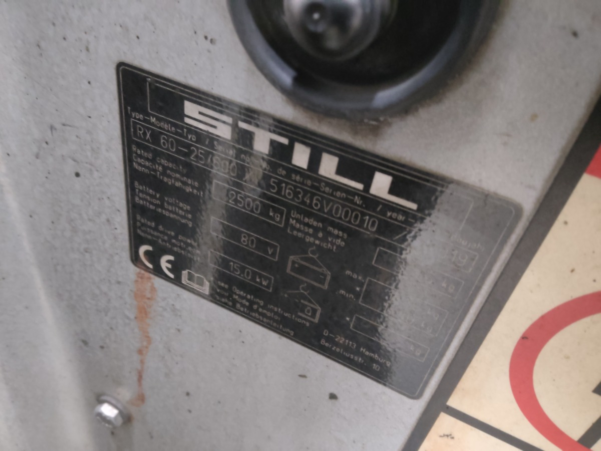 Still RX60-25/600 - 电动叉车:图5 Still RX60-25/600 - 电动叉车:图5