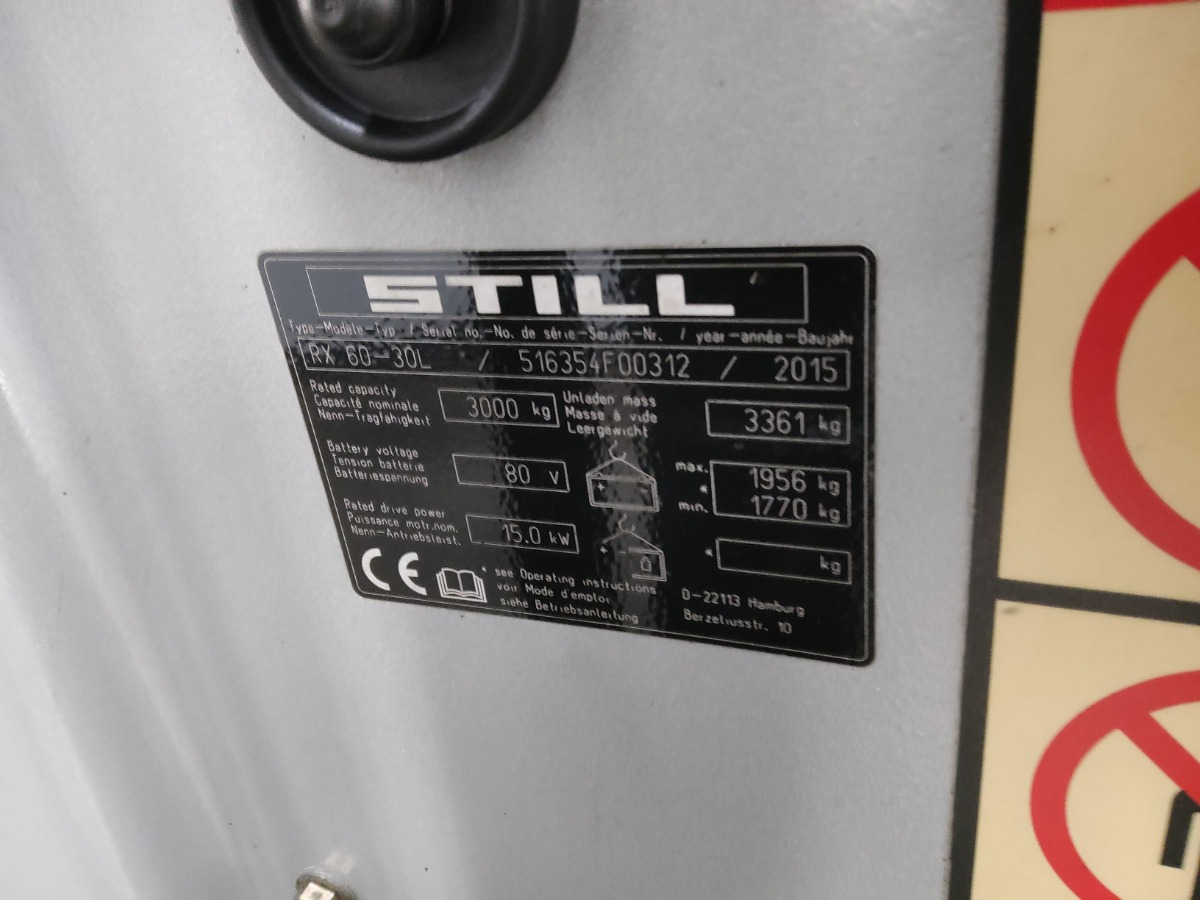 Still RX60-30L - 电动叉车:图5 Still RX60-30L - 电动叉车:图5