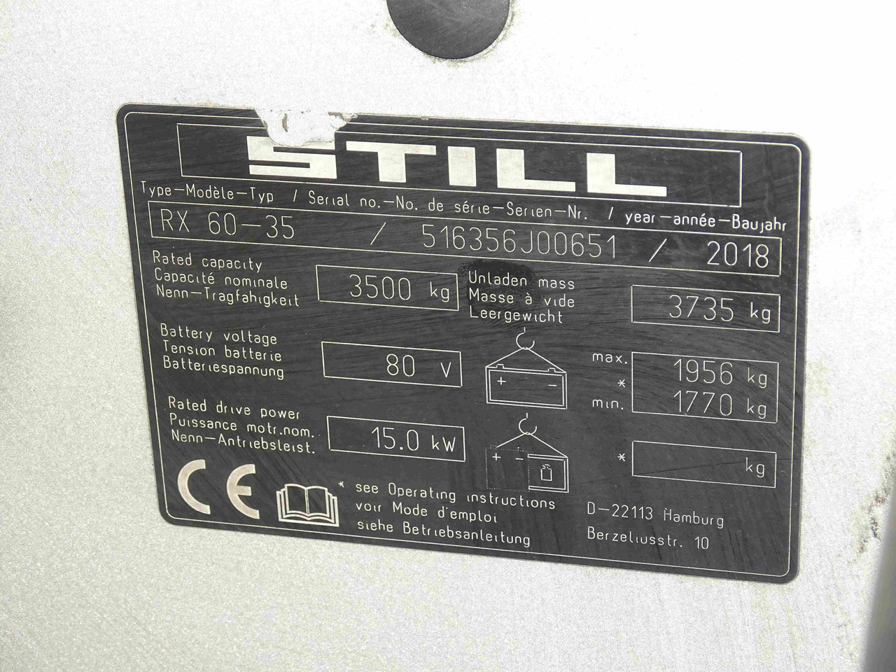Still RX60-35 - 电动叉车:图5 Still RX60-35 - 电动叉车:图5