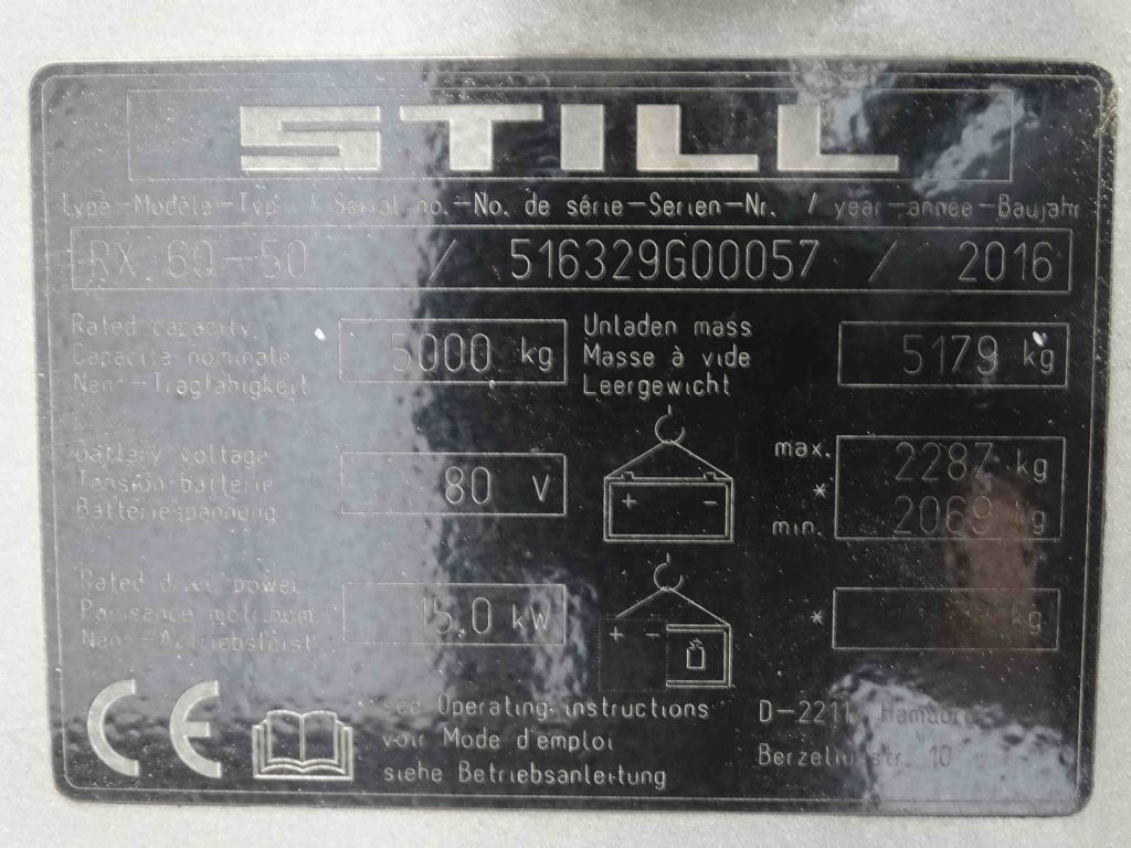 Still RX60-50 - 电动叉车:图5 Still RX60-50 - 电动叉车:图5