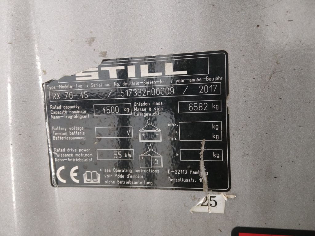 Still RX70-45 - 柴油叉车:图5 Still RX70-45 - 柴油叉车:图5