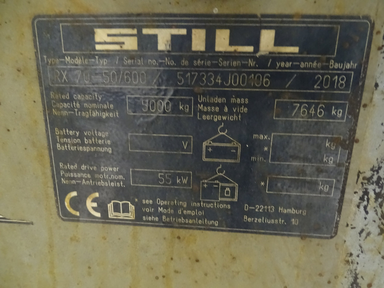 Still RX70-50/600 - 柴油叉车:图5 Still RX70-50/600 - 柴油叉车:图5