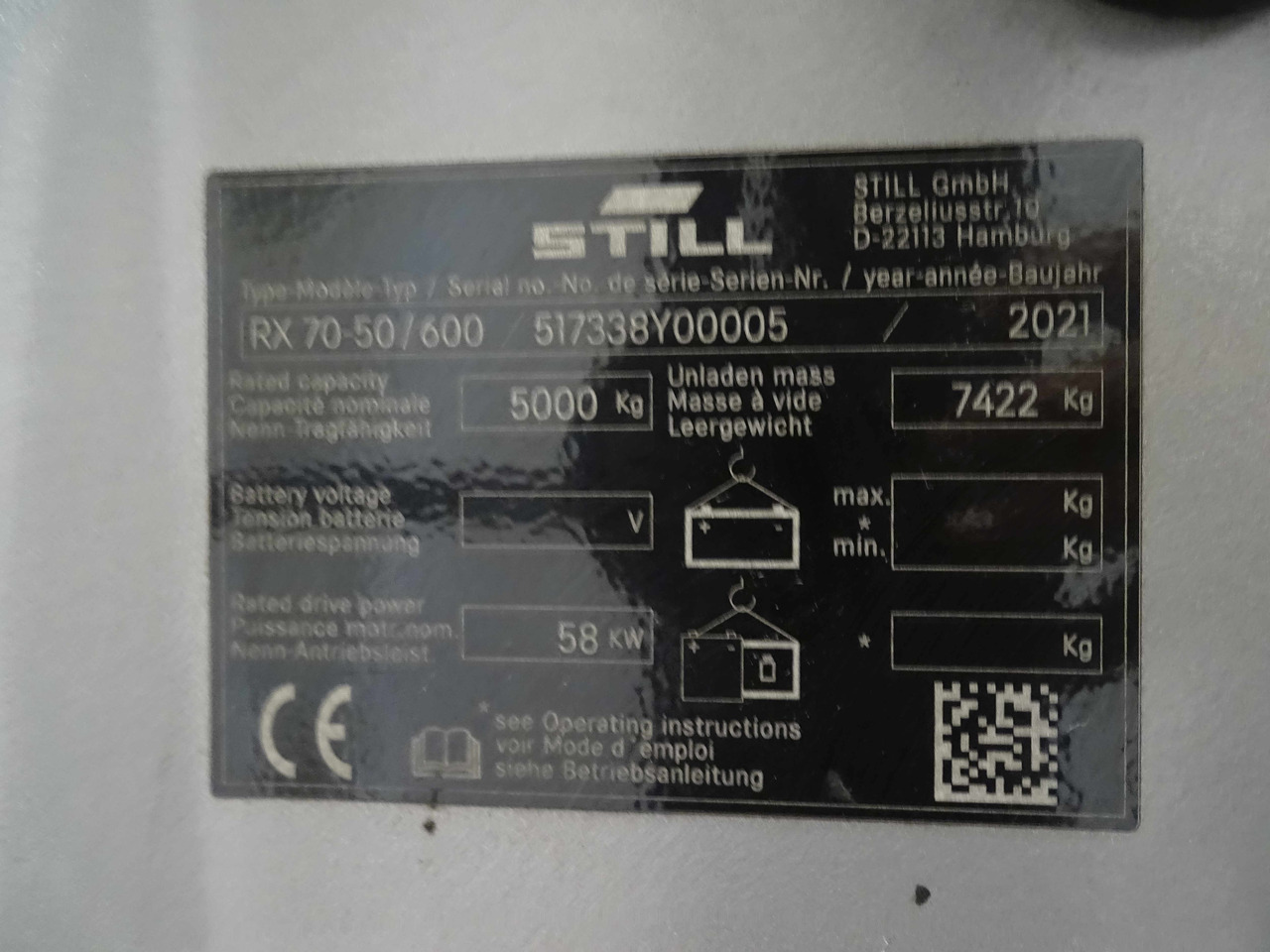 Still RX70-50T/600 - 液化石油气叉车:图5 Still RX70-50T/600 - 液化石油气叉车:图5