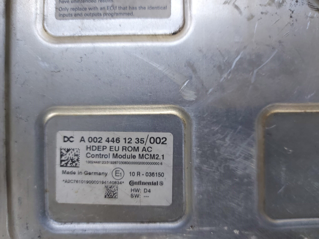 MCM2 MCM2.1 Mercedes Actros MP4 Atego Antos A0024461235 Reconditioned - ECU 适用于 卡车:图5 MCM2 MCM2.1 Mercedes Actros MP4 Atego Antos A0024461235 Reconditioned - ECU 适用于 卡车:图5