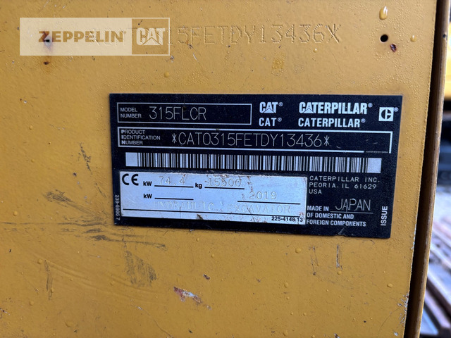 Cat 315FL - 履带式挖掘机:图2 Cat 315FL - 履带式挖掘机:图2