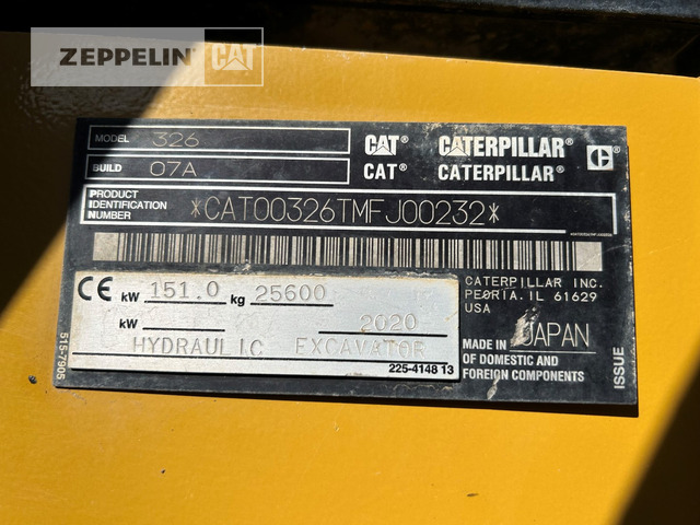 Cat 326-07A - 履带式挖掘机:图5 Cat 326-07A - 履带式挖掘机:图5