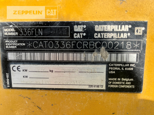Cat 336FLN - 履带式挖掘机:图2 Cat 336FLN - 履带式挖掘机:图2