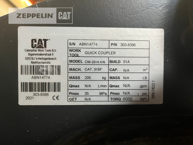Cat Primärprodukte Kompo - 快速耦合器 适用于 建筑机械:图2 Cat Primärprodukte Kompo - 快速耦合器 适用于 建筑机械:图2