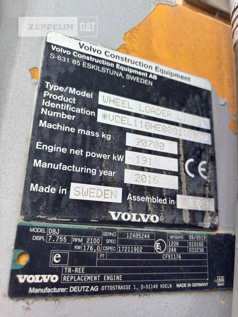 Volvo L110H - 轮式装载机:图5 Volvo L110H - 轮式装载机:图5