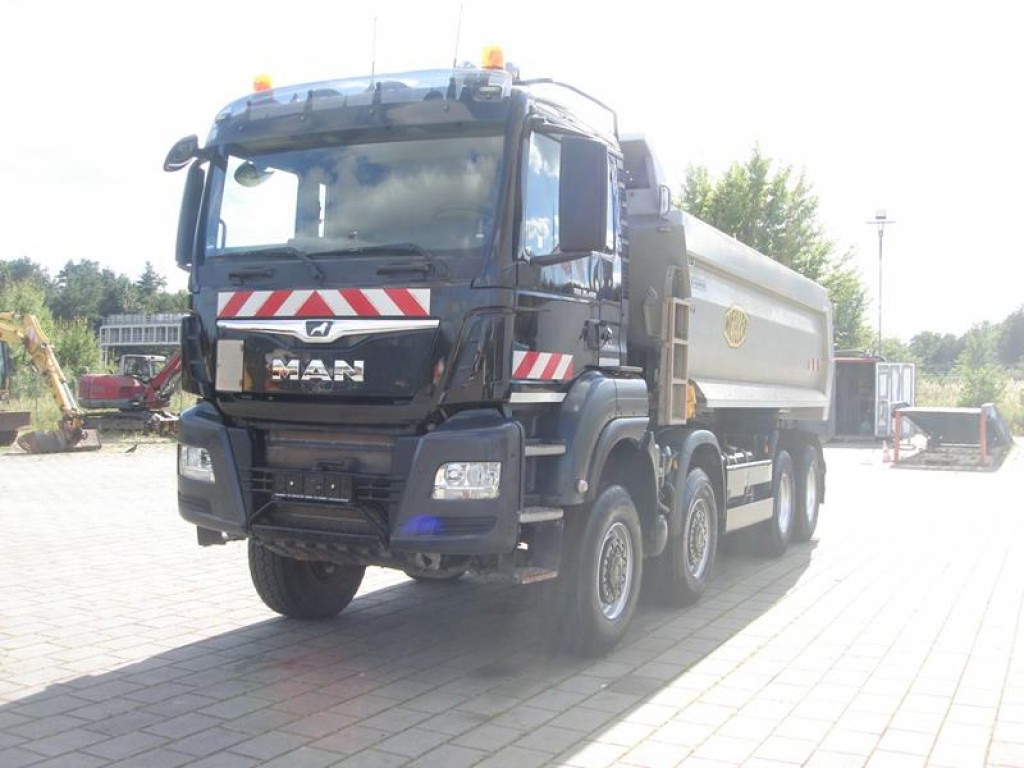 自卸车 MAN TG-S 35.460 8x6 4 Achs Muldenkipper Meiller 18m³：图8